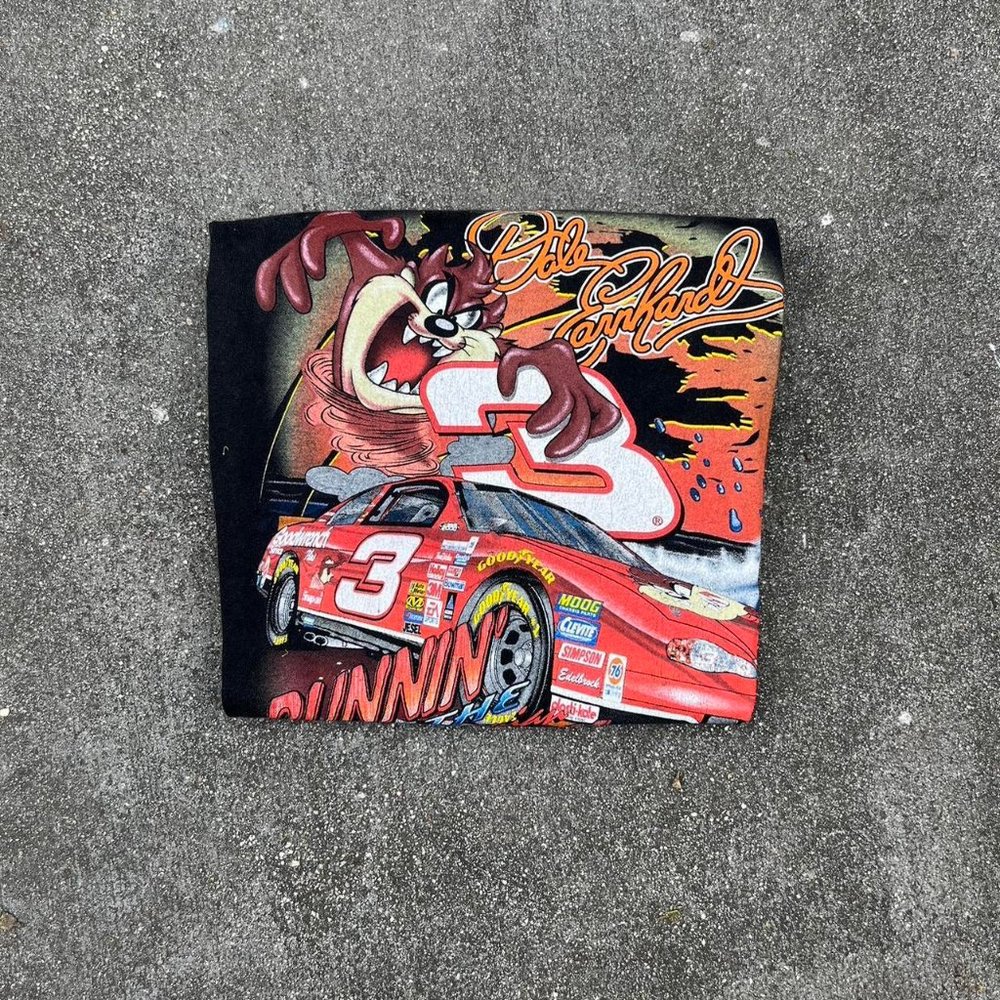 2000 Vintage Nascar Looney Tunes Taz Dale Earnhardt Tee Chase Authentics